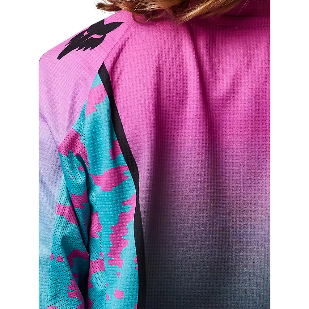 FOX Polera Moto Niño 180 Nukrl Celeste/Rosado - Image 4