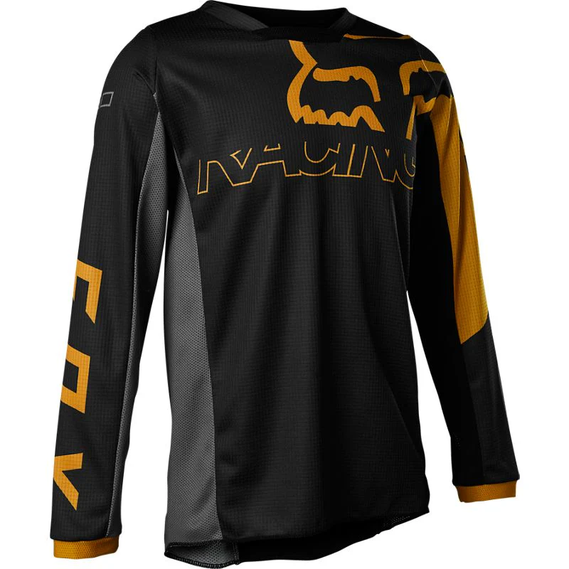 FOX Polera Moto Niño 180 Skew Negro
