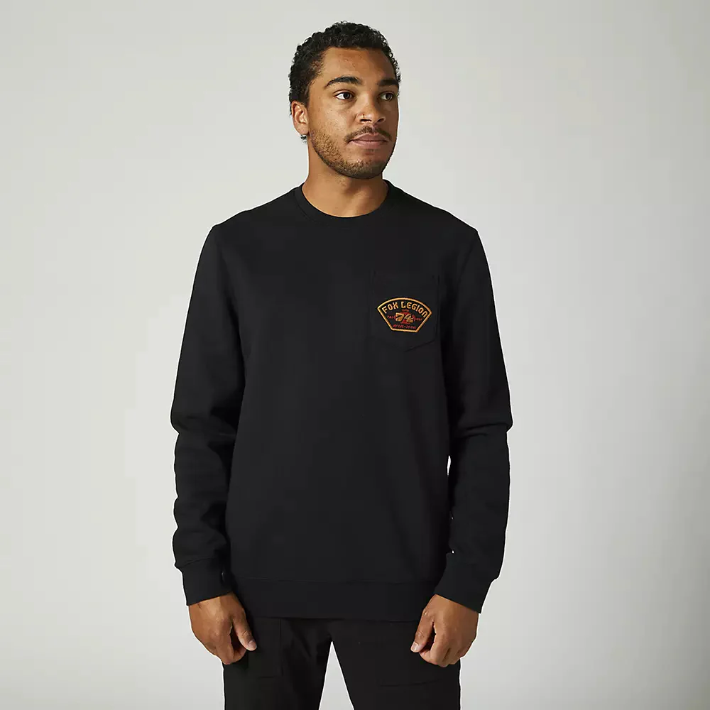 FOX Poleron Lifestyle At Bay Crew Negro