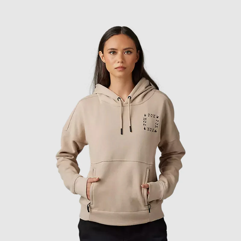 FOX Poleron Lifestyle Mujer Hinkley DWR con Capucha Beige
