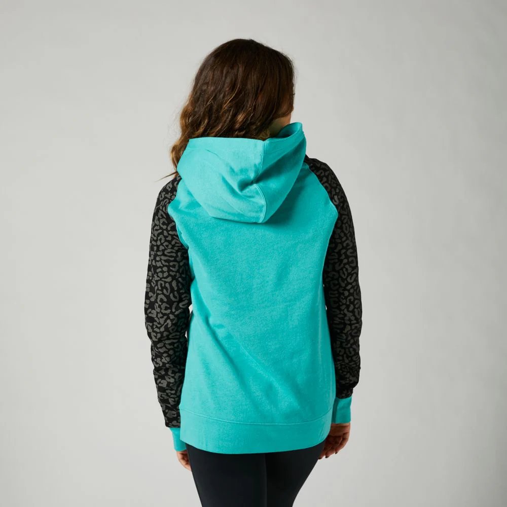 FOX Poleron Lifestyle Mujer Society Celeste - Image 2