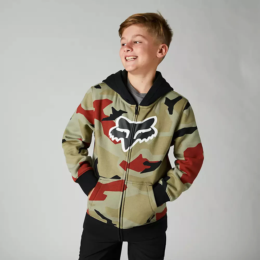FOX Poleron Lifestyle Niño BKNR Camo Verde