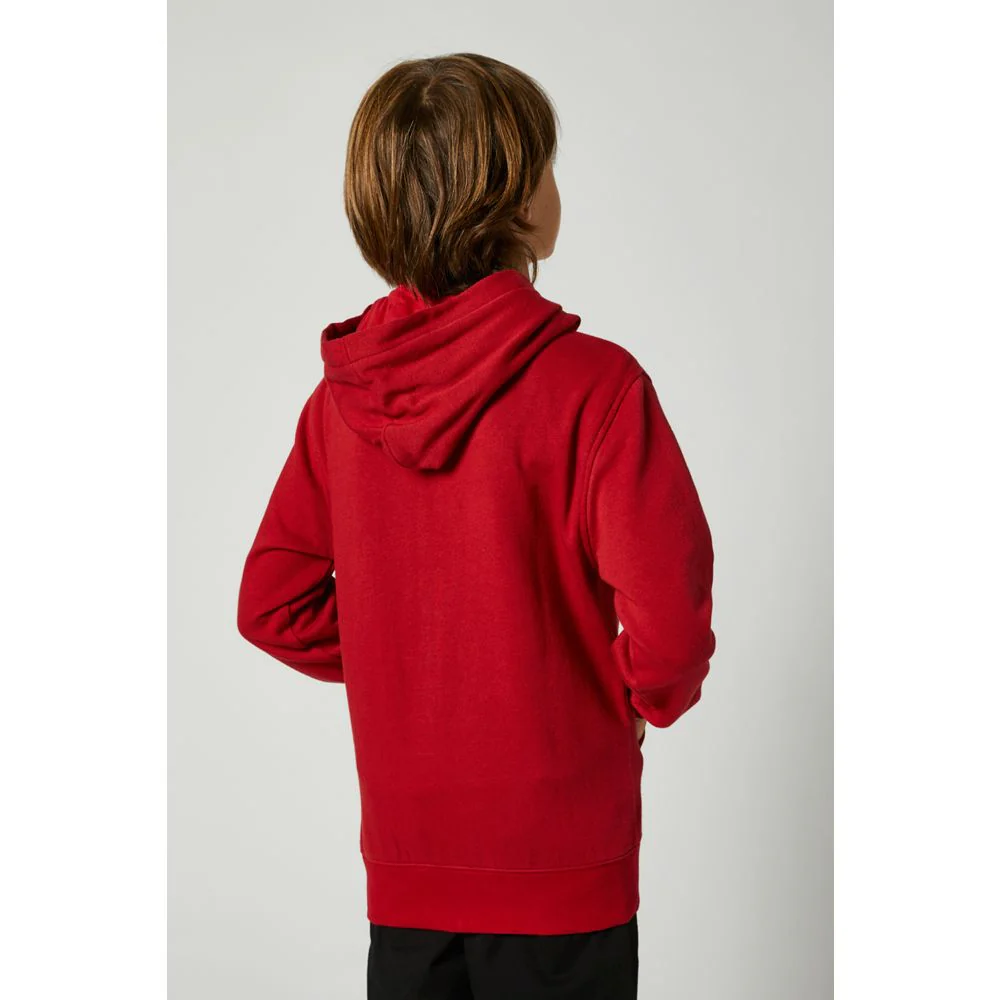 FOX Poleron Lifestyle Niño Legacy Moth Zip Rojo - Image 2
