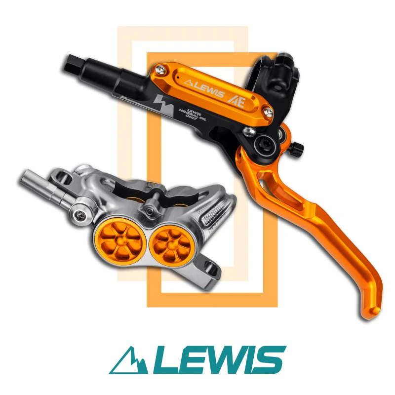 Set Frenos Lewis AE Orange 4 pistones