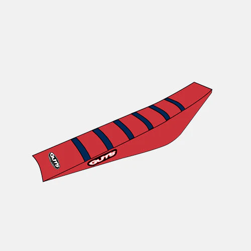Funda asiento GUTS RACING  Honda CRF250R 22 - 25 / CRF450R 22 - 25 Velcro System Rojo / líneas azules