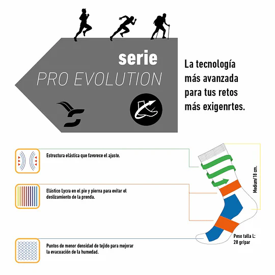 Funstep Calcetines Pro Evo Trail 01 Azul - Image 4