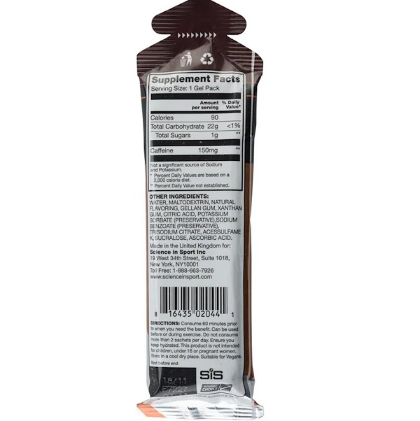 Gel Sis Go Doble Espres Sis+150Mg Cafeina 60M - Image 2