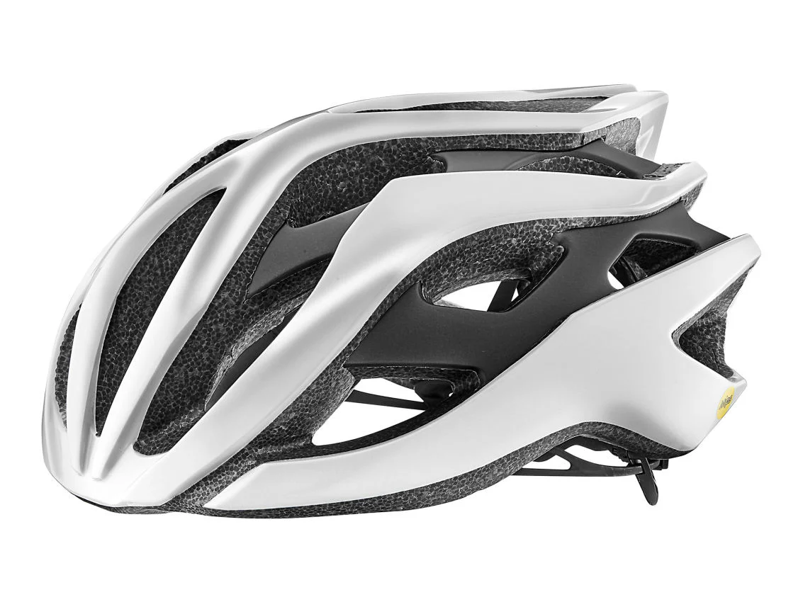 Giant Casco Rev Mips Gloss Metallic White/Matte Metallic Black - Image 2