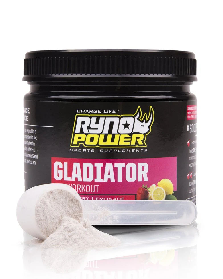 Gladiator Pre Workout (30 Serv) Ryno Power - Image 2