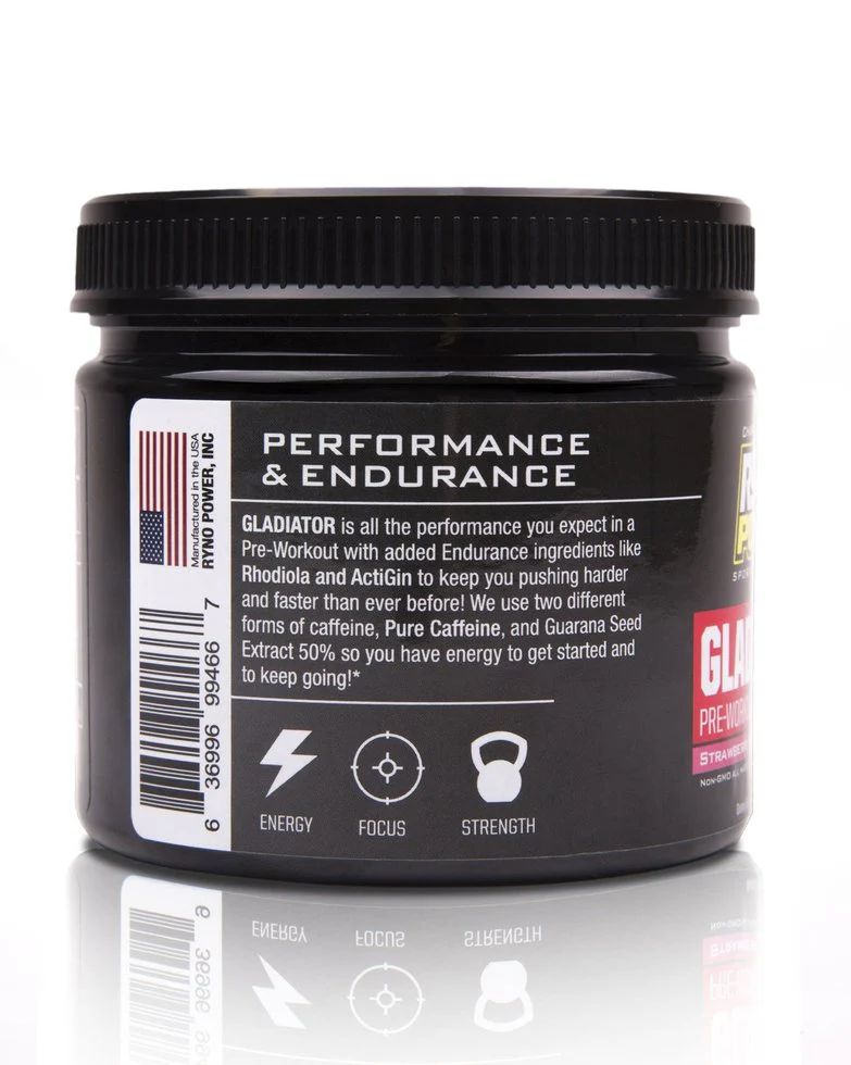 Gladiator Pre Workout (30 Serv) Ryno Power - Image 4