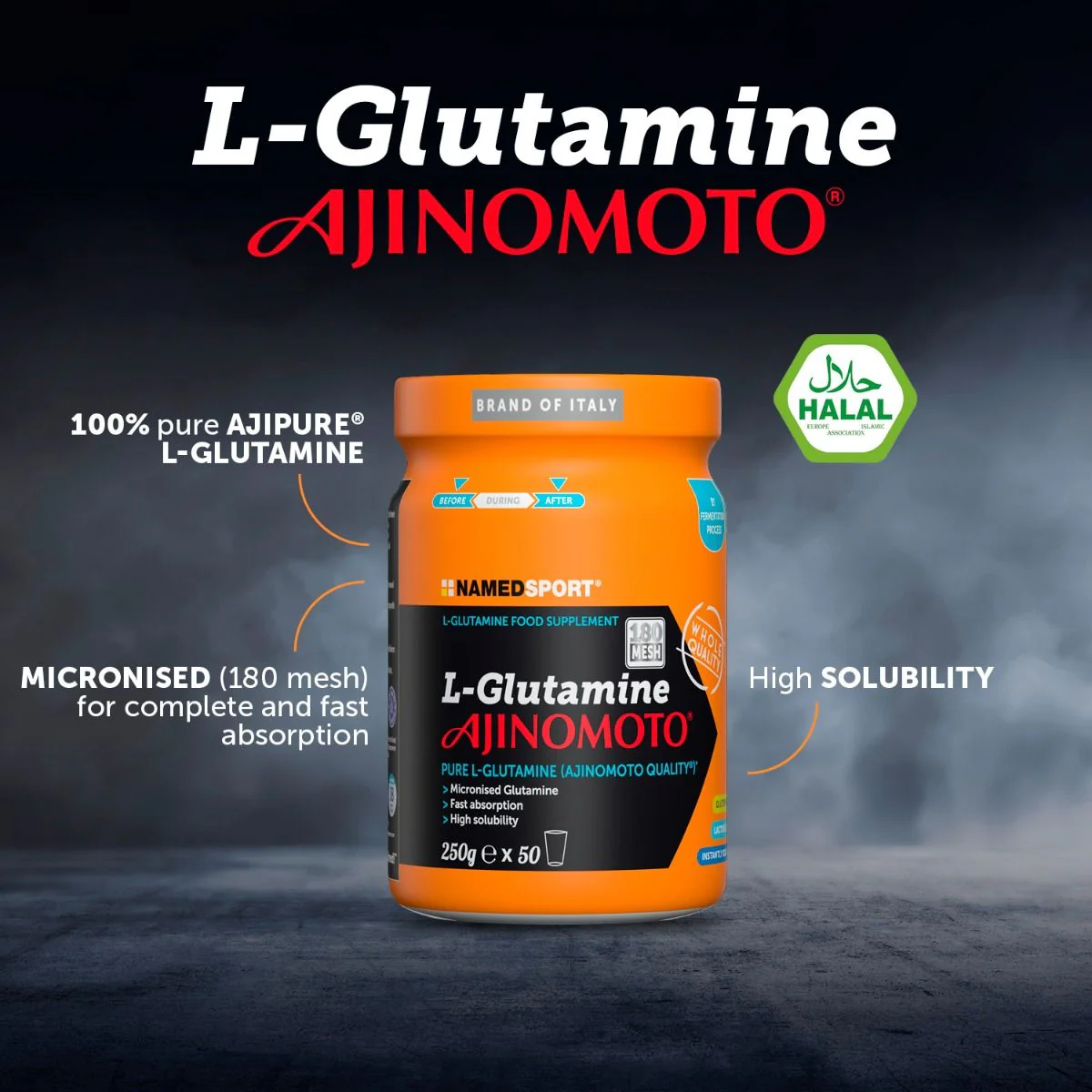 Glutamina Ajinomoto 250g NAMEDSPORT - Image 2
