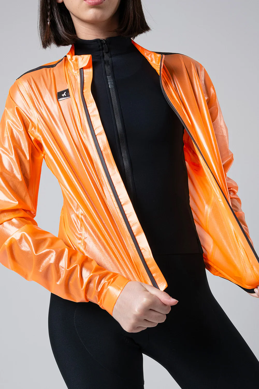 Chaqueta Ligera Gobik Impermeable Pluvia 2.0 Unisex Blazing Orange - Image 6