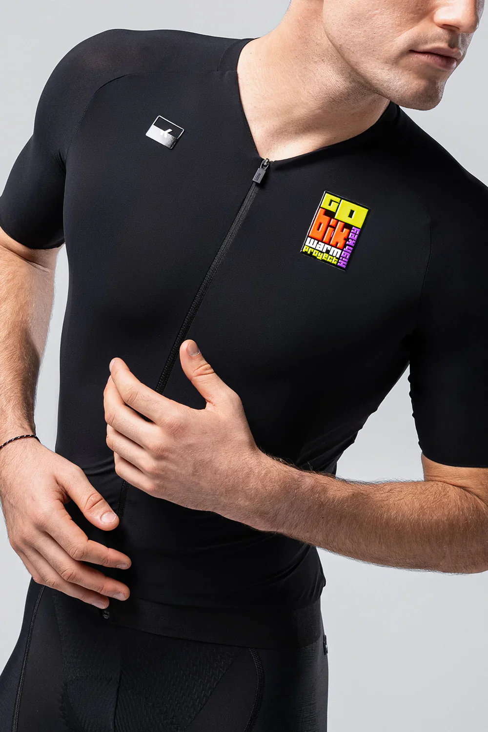 Maillot Manga Corta Gobik Cx Solid Unisex Hk Black - Image 3