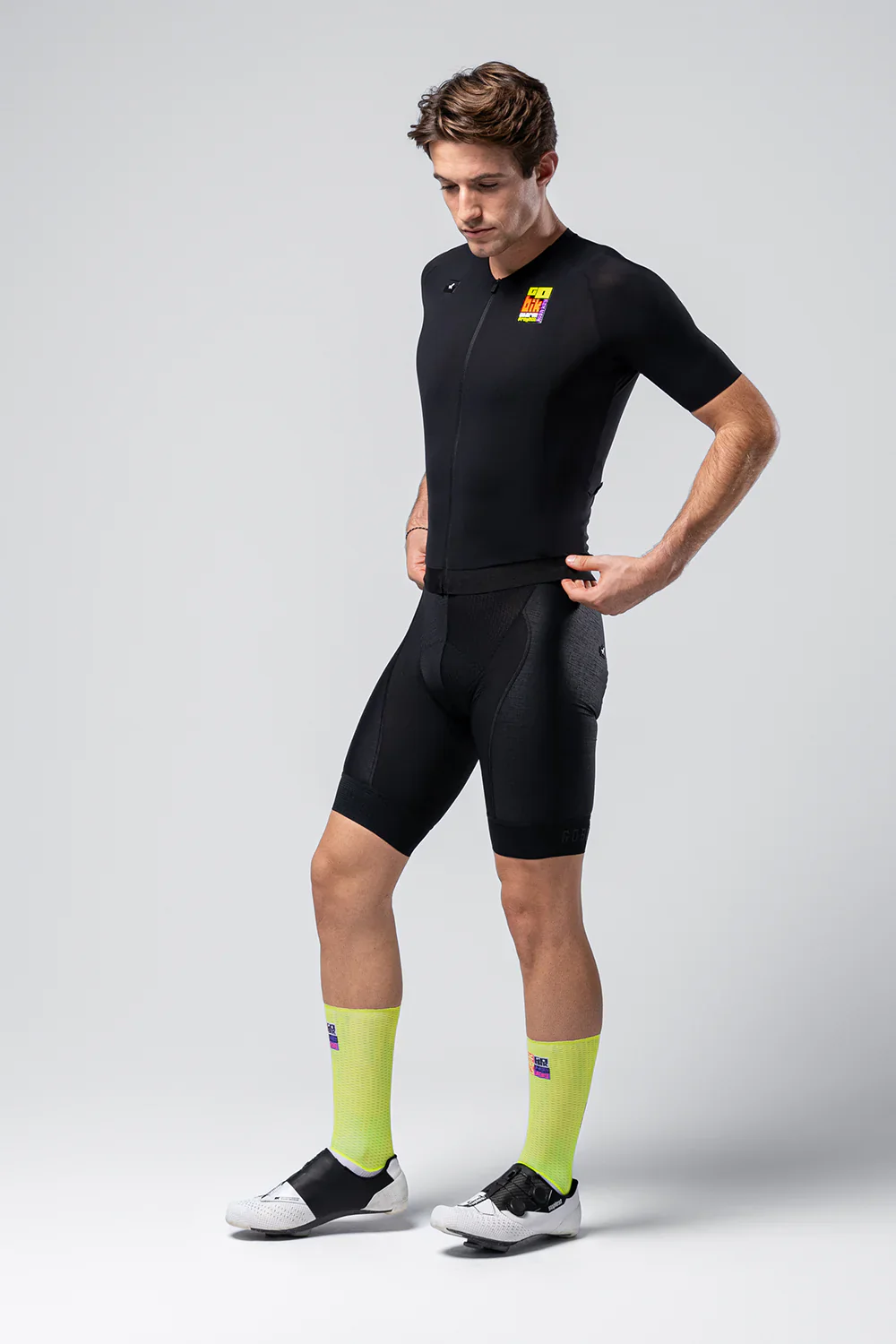 Maillot Manga Corta Gobik Cx Solid Unisex Hk Black - Image 4