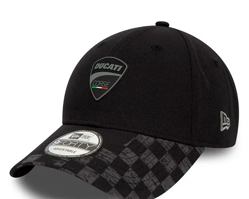 Gorra Ducati visera curva Check Visor Black New Era