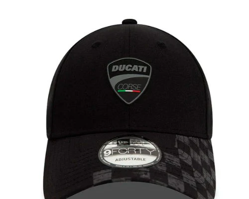 Gorra Ducati visera curva Check Visor Black New Era - Image 3