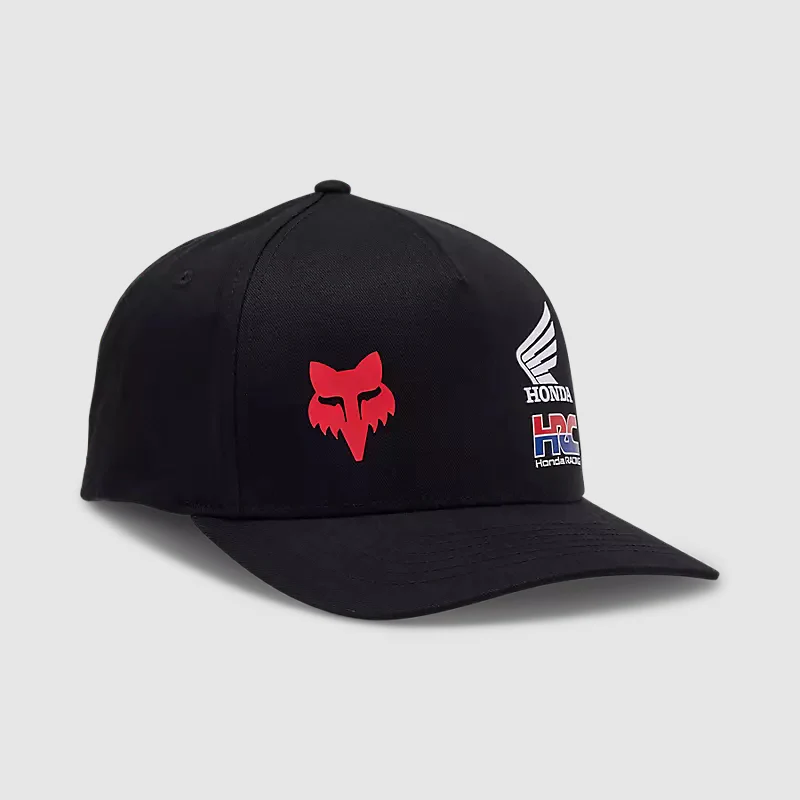 Gorro Jockey Lifestyle Fox X Honda Flexfit Negro Fox