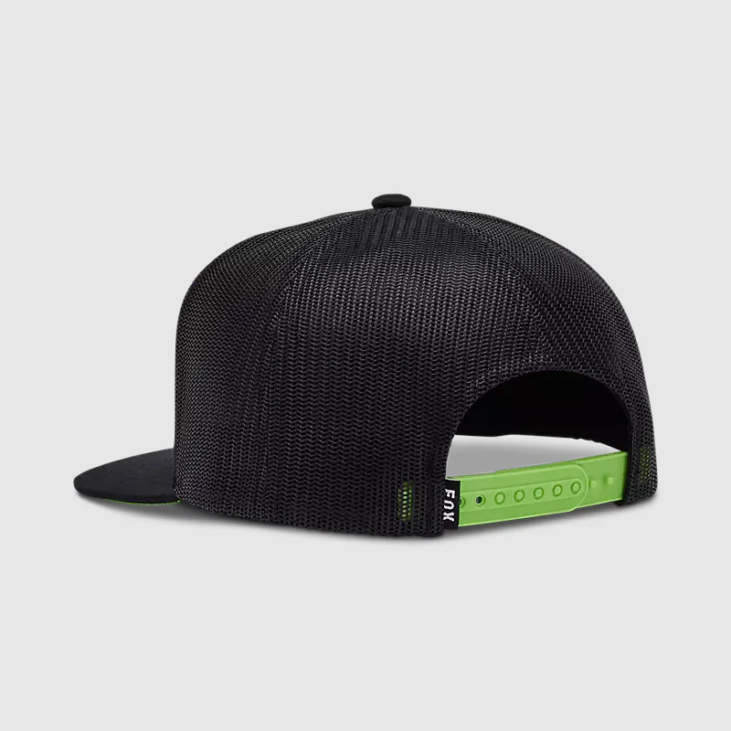 Gorro Jockey Lifestyle Fox X Kawasaki Snapback Negro/Blanco Fox - Image 2