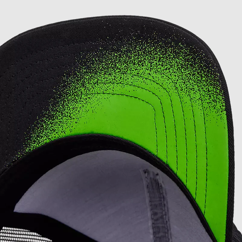 Gorro Jockey Lifestyle Fox X Kawasaki Snapback Negro/Blanco Fox - Image 5