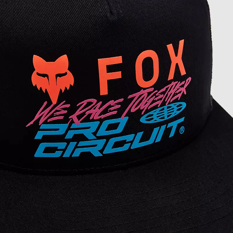 Gorro Jockey Lifestyle Fox X Pro Circuit Snapback Negro Fox - Image 3