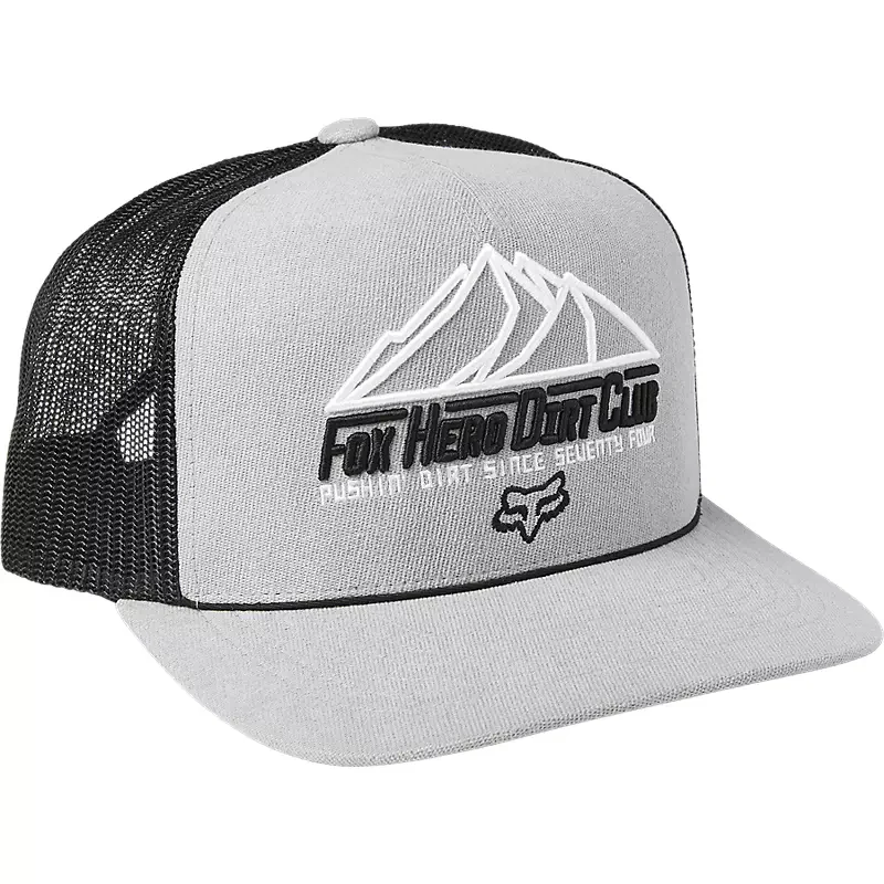 Gorro Jockey Lifestyle Hero Dirt Snapback Gris Fox Racing