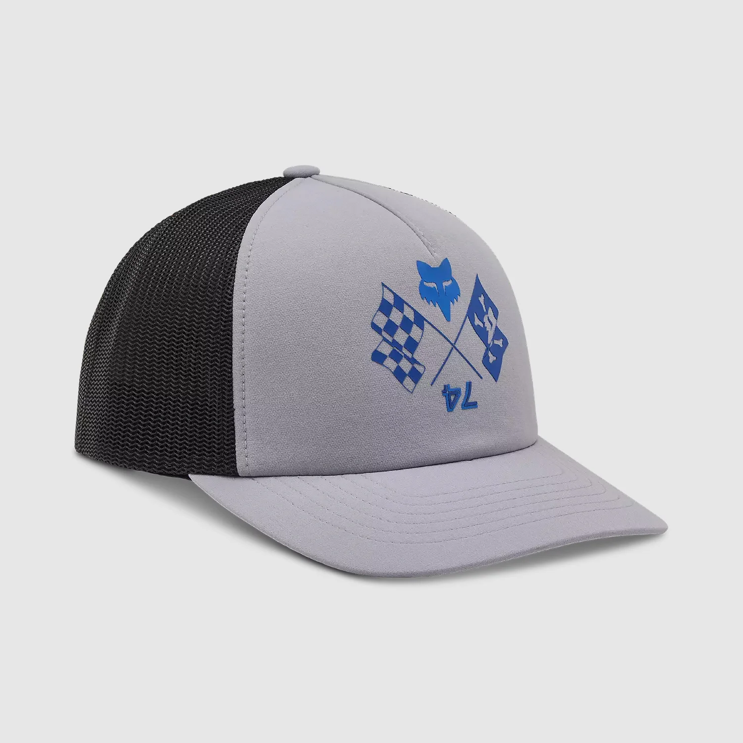 Gorro Jockey Lifestyle Mujer Race Spec Trucker Gris/Azul Fox