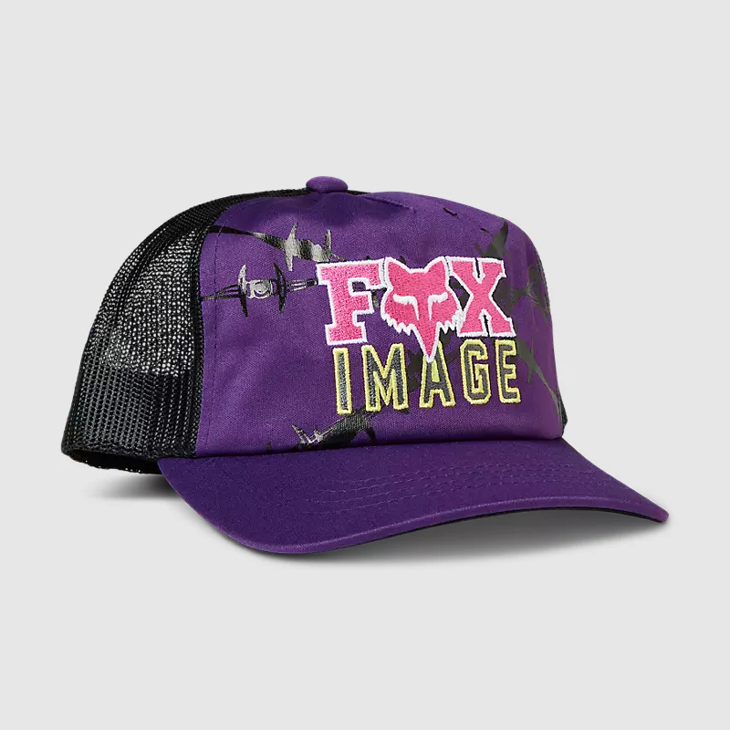 Gorro Jockey Lifestyle Niño Barb Wire Snapnack Morado Fox