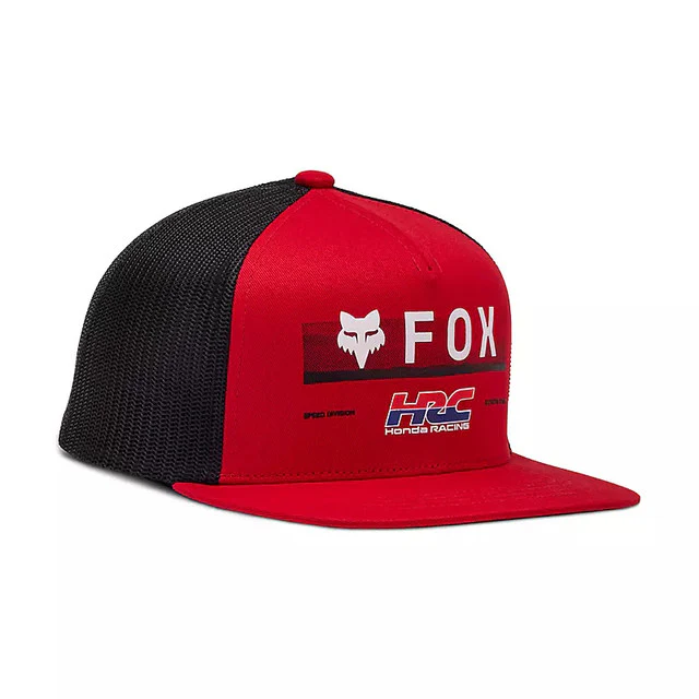 Gorro Jockey Fox Lifestyle Niño Fox X Honda Snapback Rojo