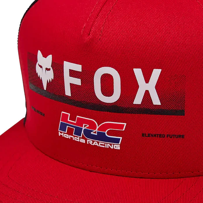 Gorro Jockey Fox Lifestyle Niño Fox X Honda Snapback Rojo - Image 3