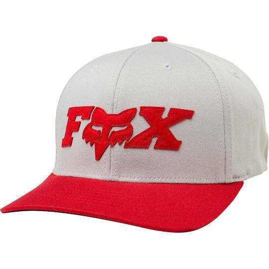 Gorro Lifestyle Dun Flexfit Gris Rojo Fox Racing