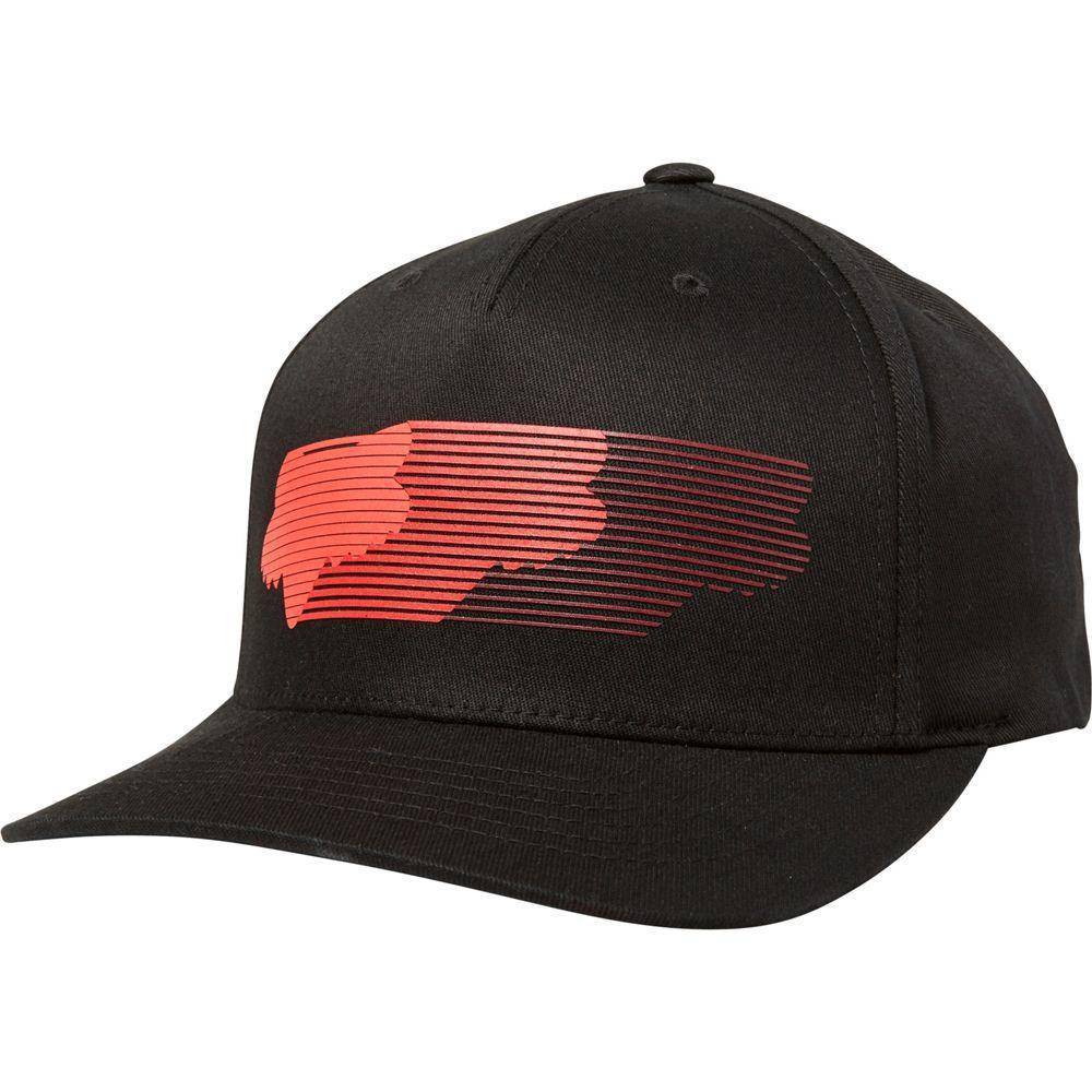Gorro Lifestyle Faded Snapback Negro Rojo Fox Racing