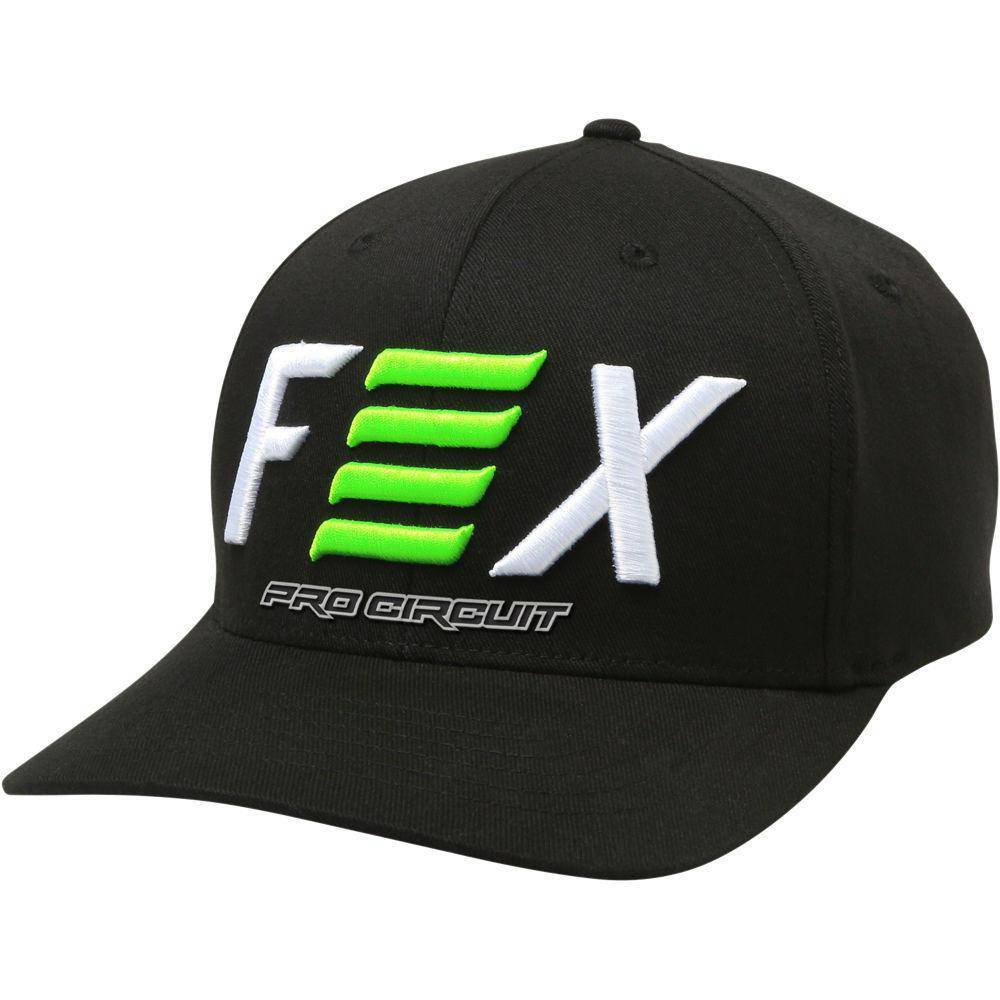 Gorro Lifestyle Fox Racing Pro Circuit Flexfit Negro Fox Racing