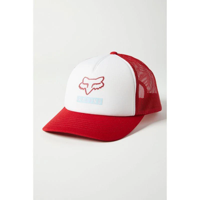 Gorro Lifestyle Mujer Born And Raised Trucker Rojo Fox Racing