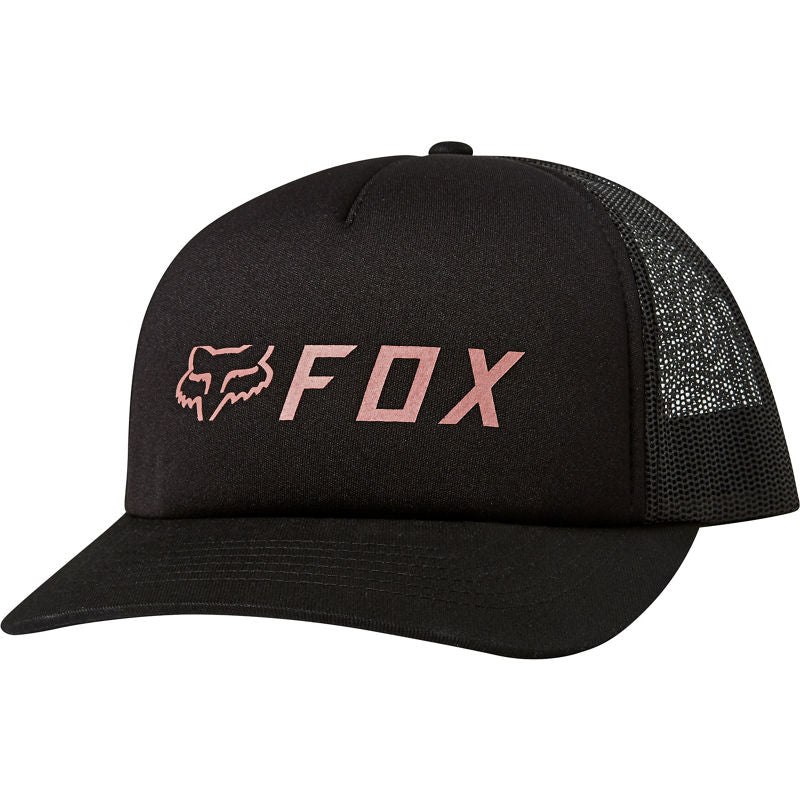 Gorro Lifestyle Mujer Trucker Apex Negro/Rosado Fox Racing