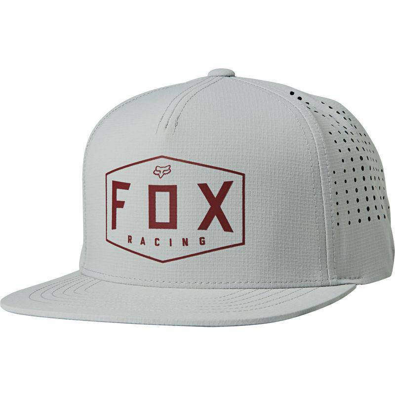 Gorro Lifestyle Snapback Crest Gris/Rojo Fox Racing