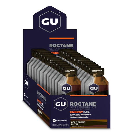 GU Energy Box Roctane Energy Gel, Cold Brew Coffee
