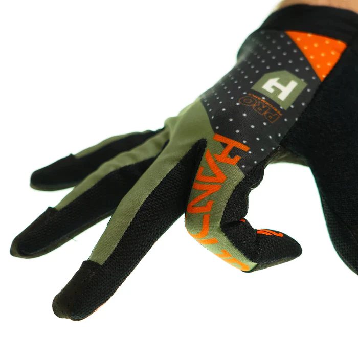 Guante Handup PRO RACE OLIVE/ORANGE - Image 5