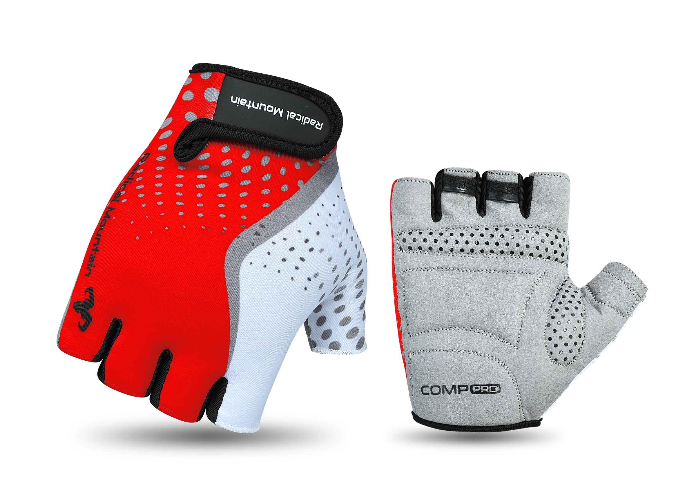 Guante Radical Mountain Corto 1484 Blanco / Rojo