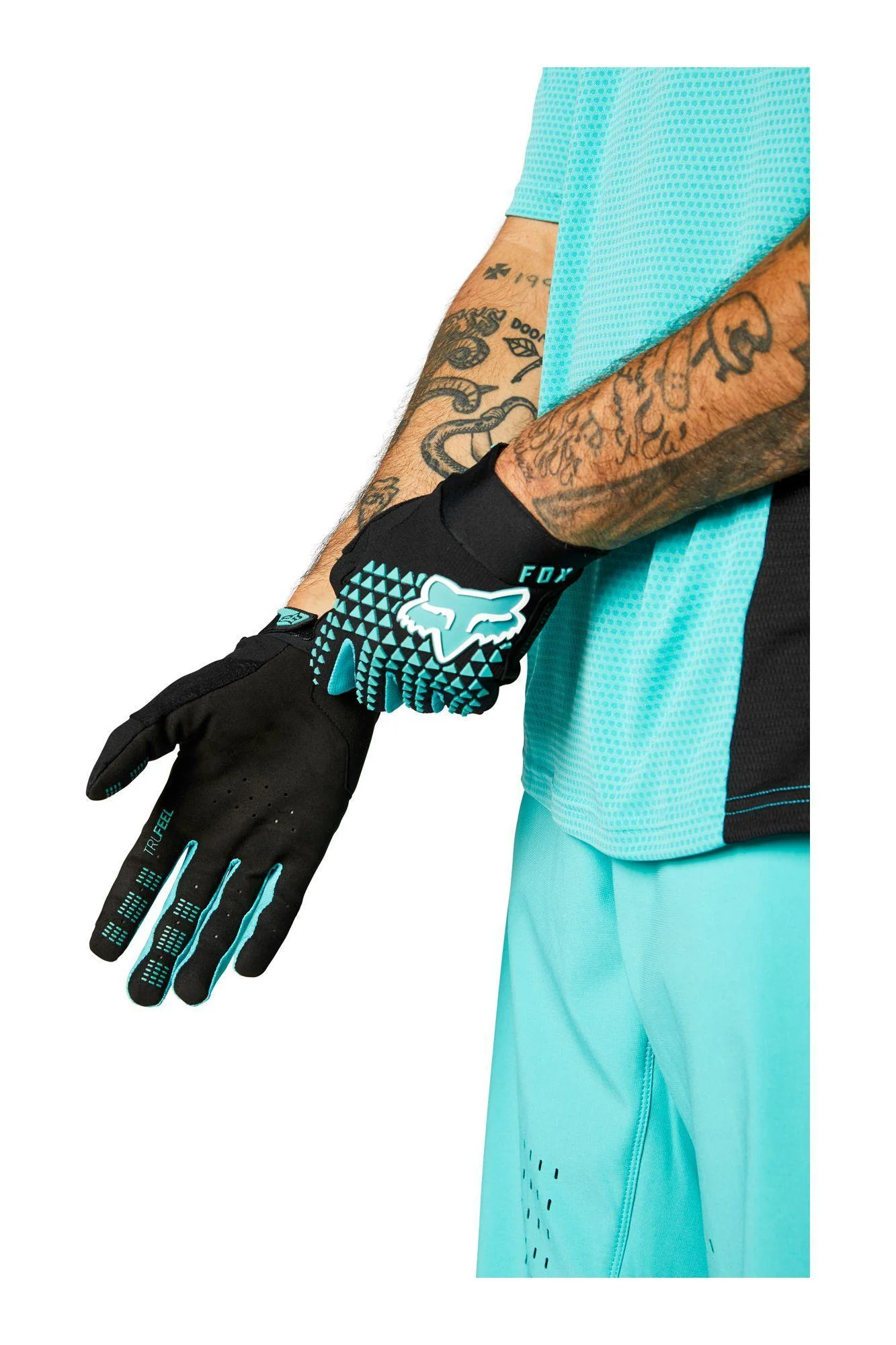 Guantes Bicicleta Defend Verde Fox Racing - Image 2