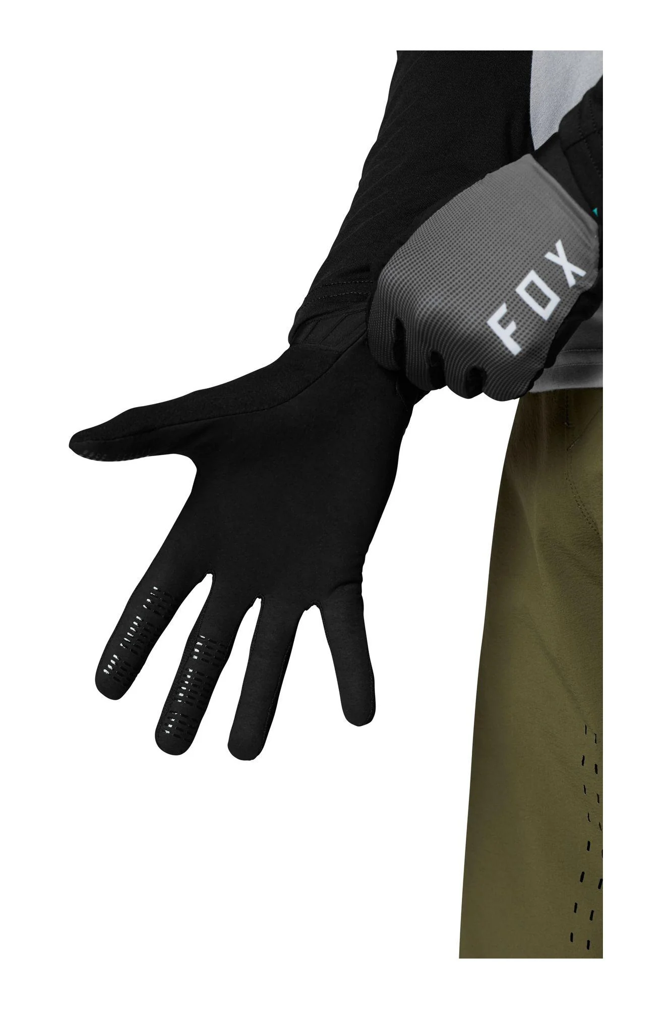 Guantes Bicicleta Flexair Ascent Negro Fox Racing - Image 2