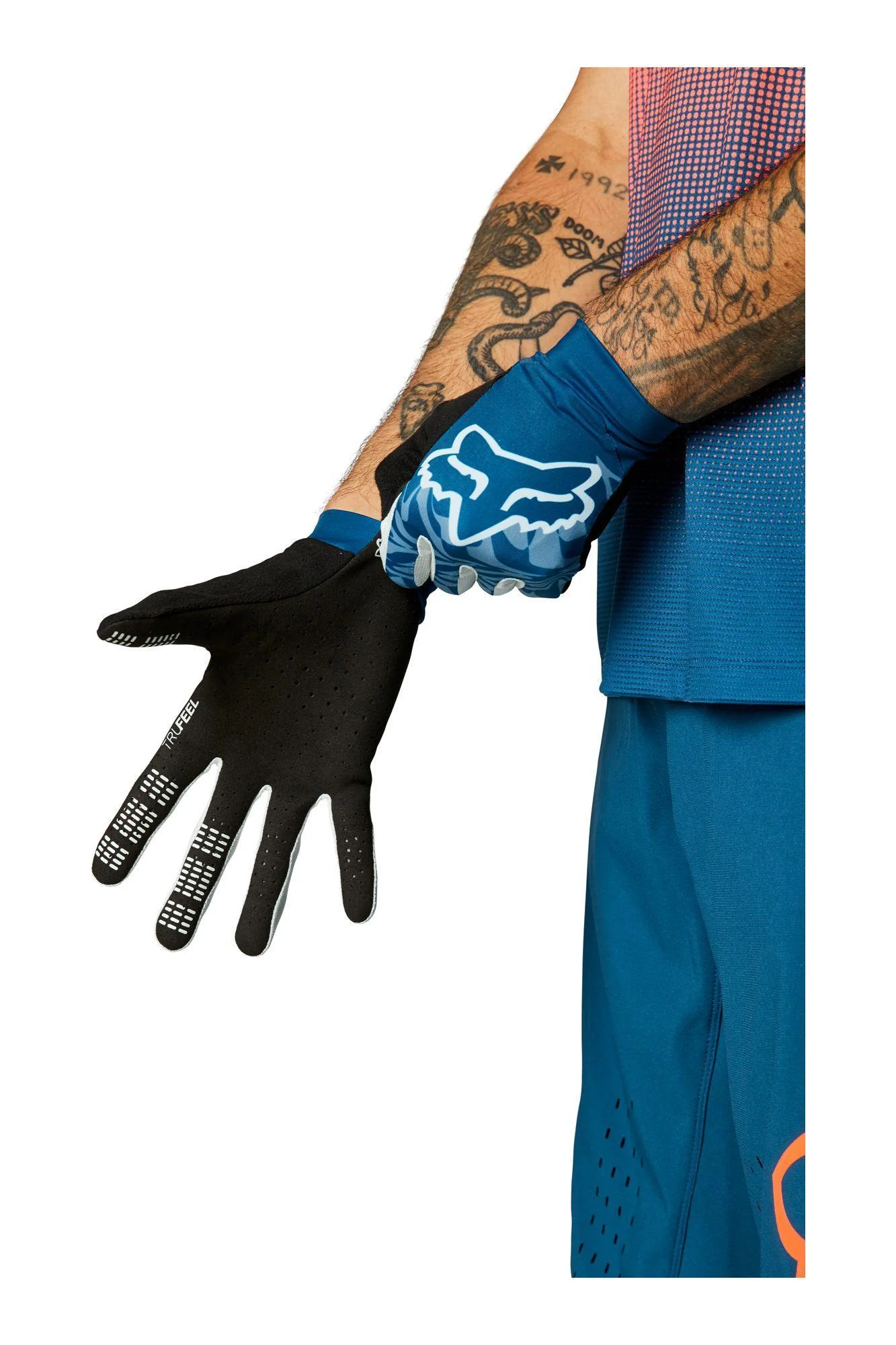 Guantes Bicicleta Flexair Azul Fox Racing - Image 2