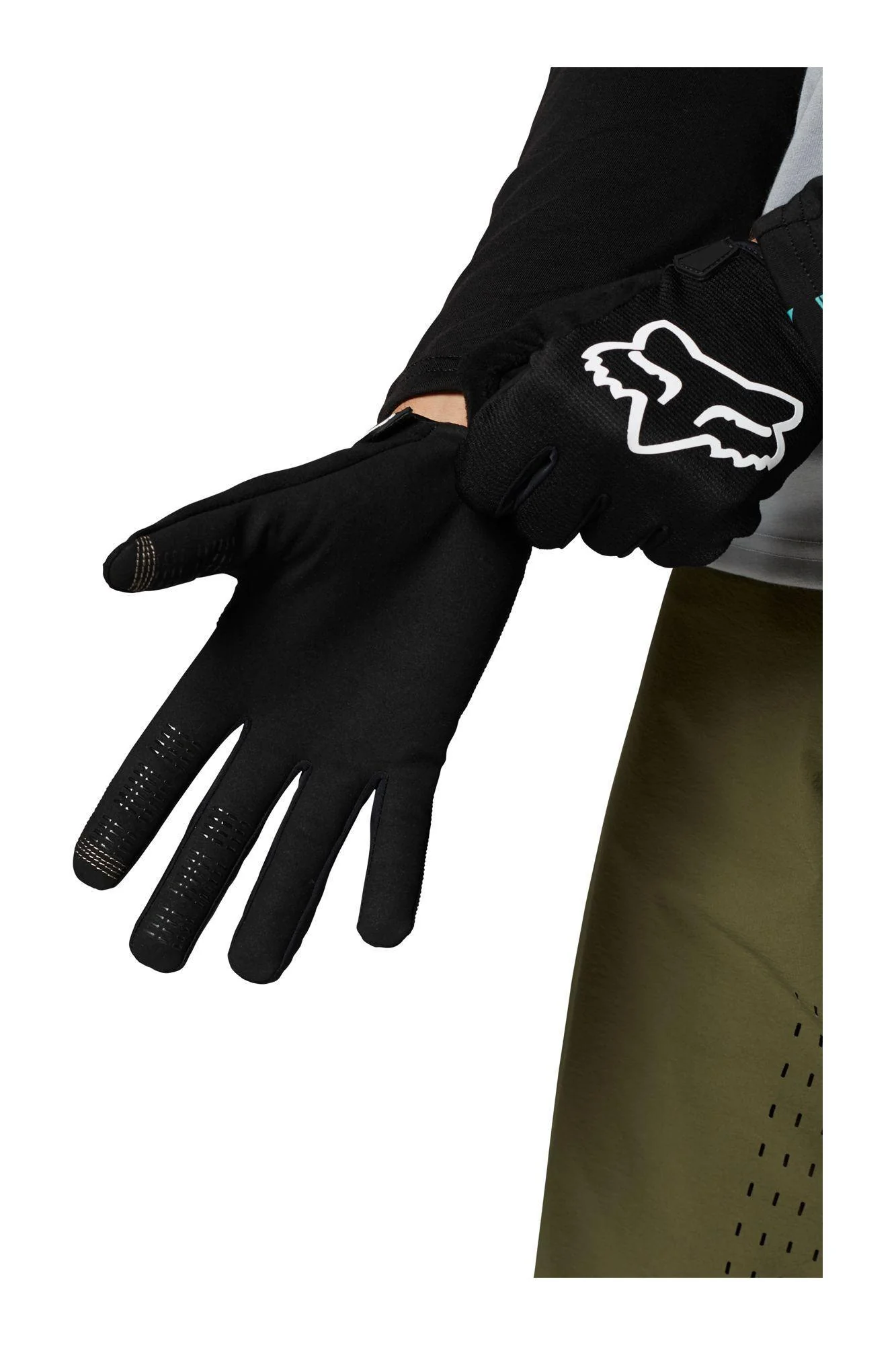 Guantes Bicicleta Niño Ranger Negro Fox Racing - Image 2