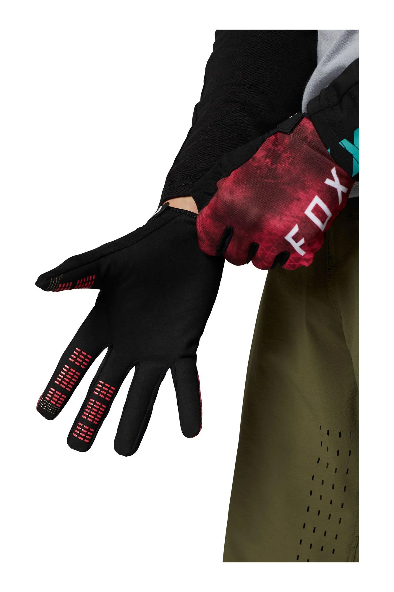 Guantes Bicicleta Ranger Rosado Fox Racing - Image 2