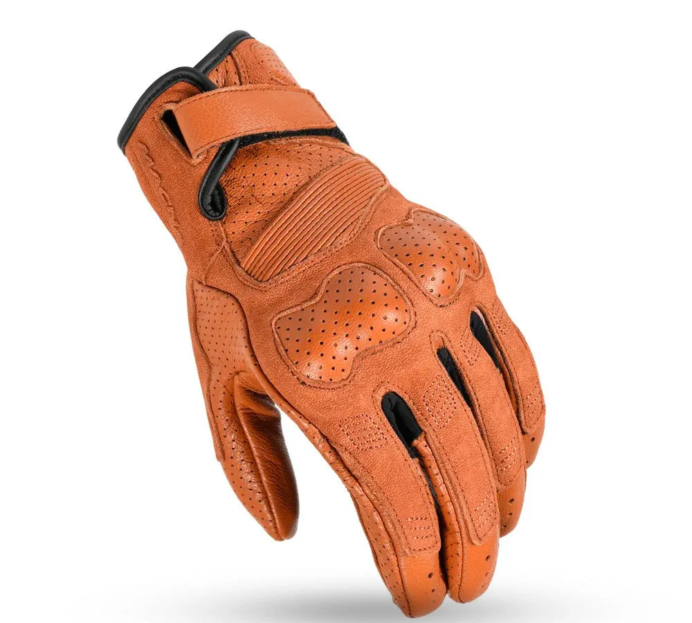 Guantes de cuero con ventilación Bold color marrón claro | Macna