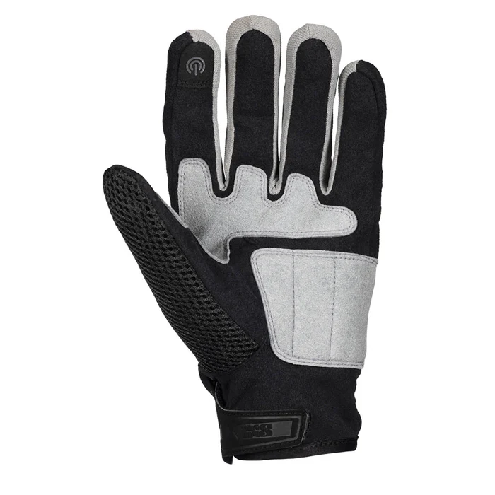 Guantes de Moto urban samur-air 1.0 Negro / Gris IXS - Image 2