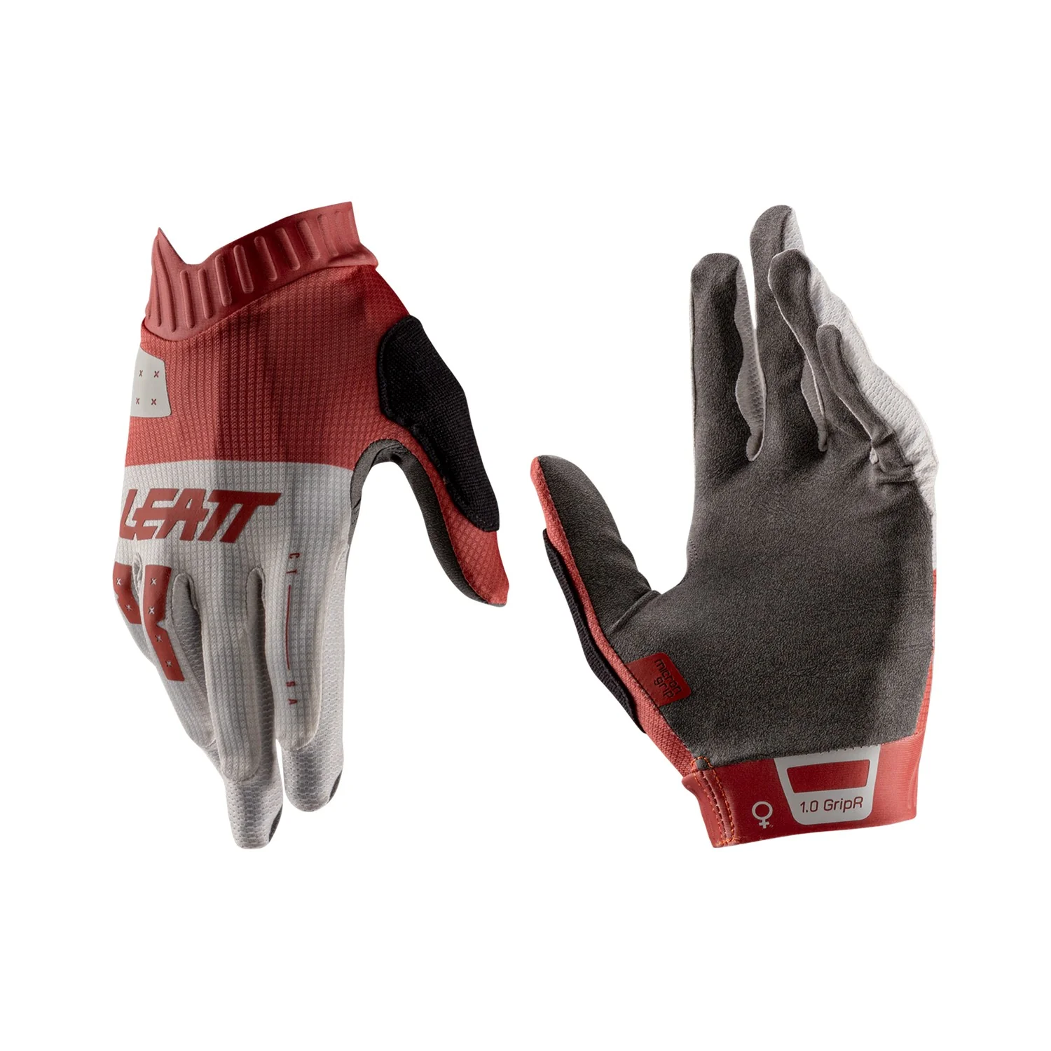 Guantes Leatt MTB Mujer GripR 1.0 Polvo Rojo