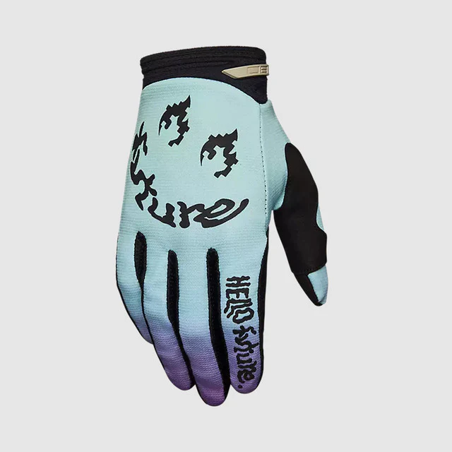 Guantes Moto 180 Hello Future Azul Fox - Image 2