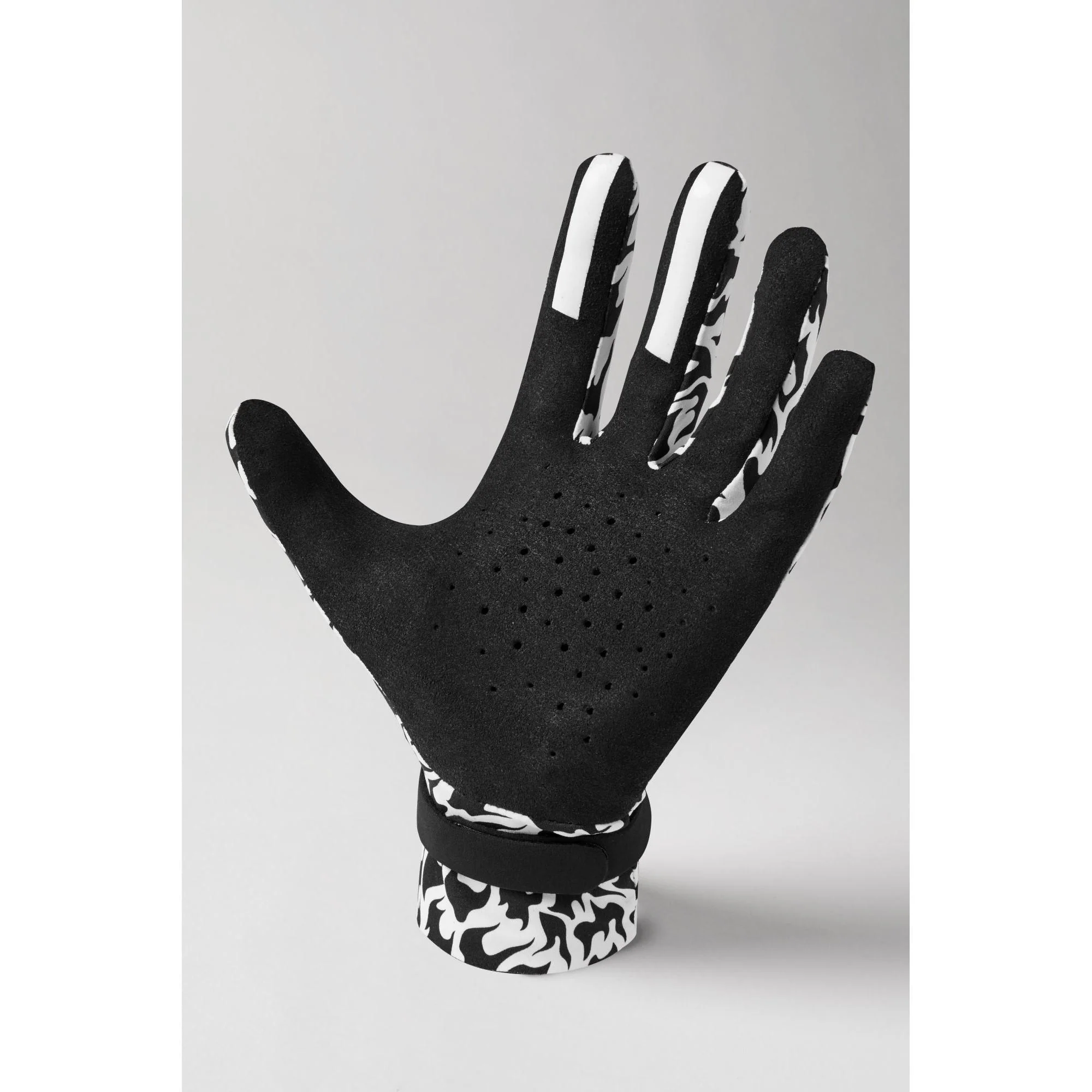 Guantes Moto 3Lack Label Flame Invisible Blanco/Negro Shift - Image 2
