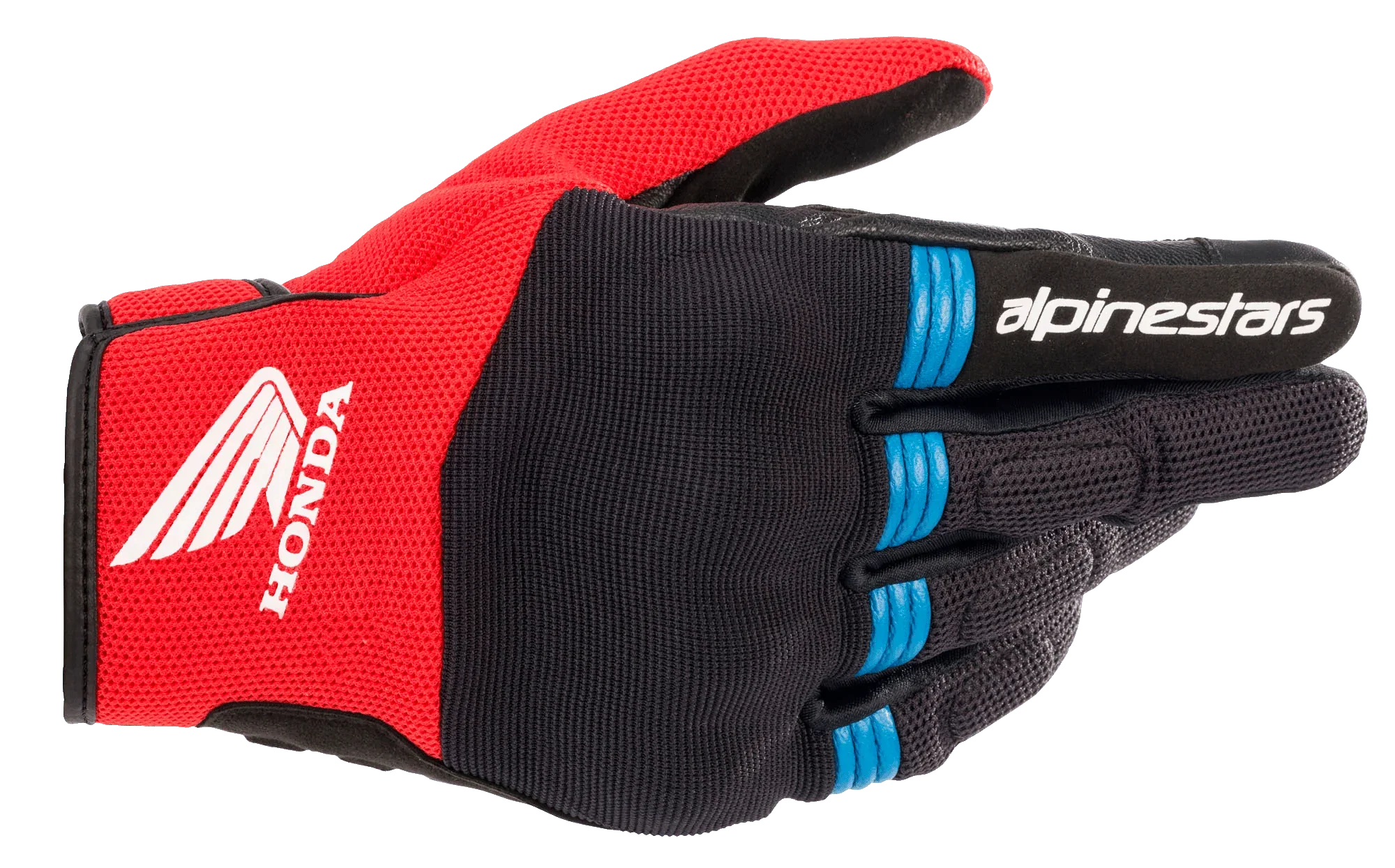 Guantes Moto Alpinestars Honda Copper Negro/Rojo