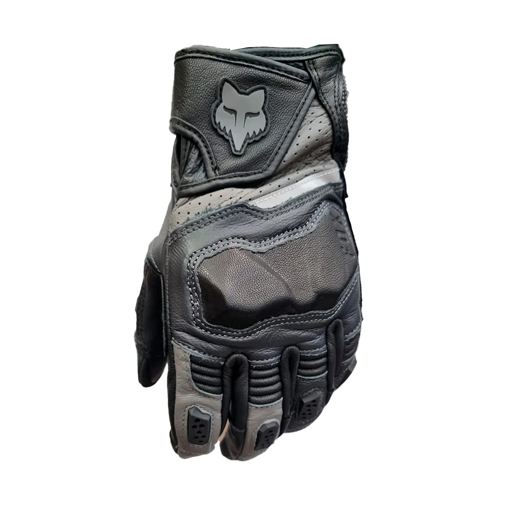Guantes Moto Bomber Pro Gris Fox - Image 2